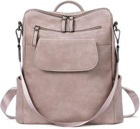img 4 attached to 🎒 CLUCI Convertible Two Toned Women's Handbags & Wallets - Designer Backpack