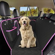 🐾 waterproof dog car seat cover with mesh window - durable non slip hammock protection against pet fur, dirt - back seat dog car seat cover for cars & suvs логотип