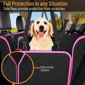 img 1 attached to 🐾 Waterproof Dog Car Seat Cover with Mesh Window - Durable Non Slip Hammock Protection Against Pet Fur, Dirt - Back Seat Dog Car Seat Cover for Cars & SUVs