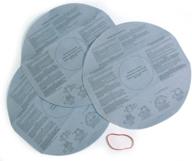 🔍 vf2002 dry disc vacuum filters for shop vac branded wet/dry vacuum cleaners - multi-fit, compatible with 5 gallon and larger models (pack of 3 filters with 1 band) logo