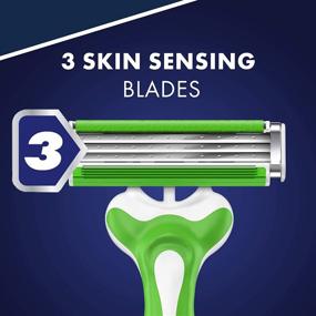 img 1 attached to 🪒 Gillette Sensor3 Sensitive Men's Disposable Razor, Pack of 4 Razors