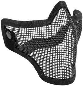 img 4 attached to Tactical Crusader Half Mask Black