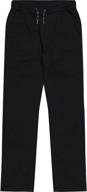 👕 boys' clothing: nautica stretch jogger black (large size) logo