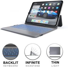 img 3 attached to IPad Pro 11 Keyboard Case (2018) - Thin &Amp