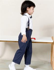 img 2 attached to 👔 Stylish Toddler Suits for Boys: Bearer Outfits Boys' Clothing Sets