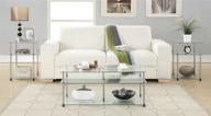 convenience concepts designs2go classic 3 tier glass end table: stylish and practical logo