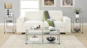 img 1 attached to Convenience Concepts Designs2Go Classic 3 Tier Glass End Table: Stylish and Practical