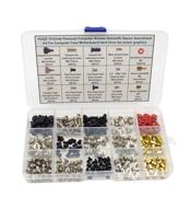 15 varieties of personal computer screws standoffs spacer assortment kit for computer case motherboard hard drive fan power graphics by hvazi logo