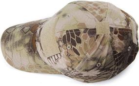 img 1 attached to 🐍 REDSHARKS Snake Camo Baseball Cap - American Flag USA Tactical Military Hat for Shooting & Hunting