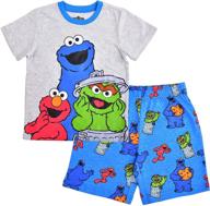 sesame street 2 piece character shirt logo