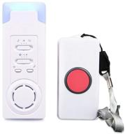 👵 wireless smart caregiver pager: home safety patient calling button alert alarm for seniors and kids - personal elderly monitor and emergency call system (buy 1 get 1 free) logo