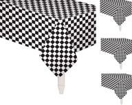 oojami checkered tablecloth disposable racing logo