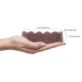 img 3 attached to 🌿 Natural Fiber Body Sponge: Konjac Sponge with French Red Clay - Ideal for Dry or Mature Skin Types. Cruelty Free (Leaping Bunny) and Vegan Society Approved.