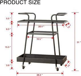 img 2 attached to Serving Bar Cart Rectangle Restautant