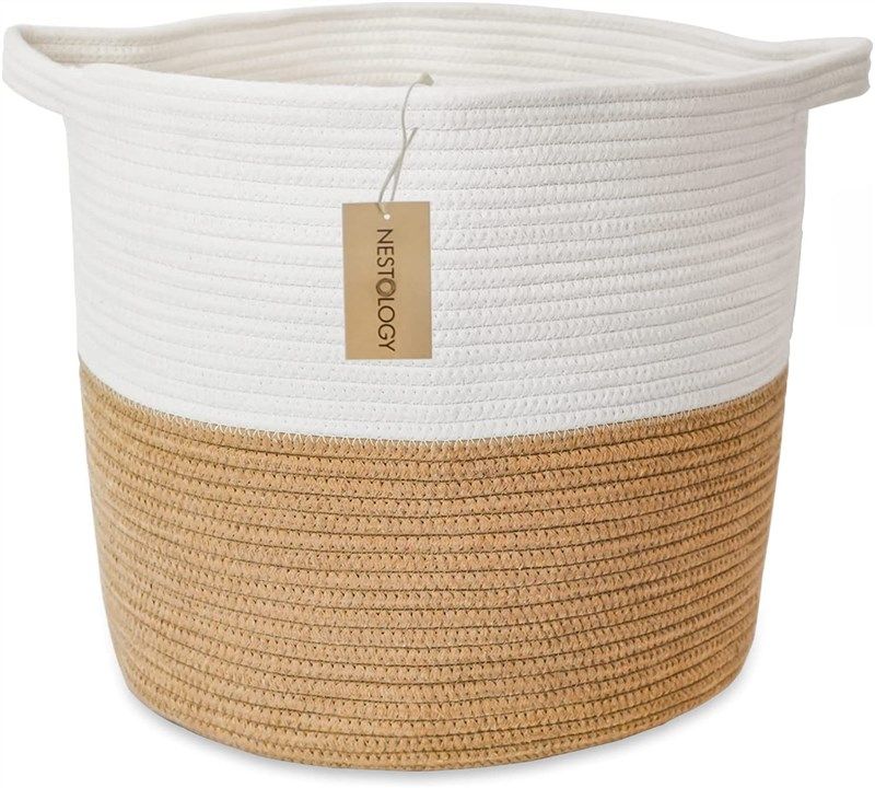 nestology cotton basket laundry nursery 로고