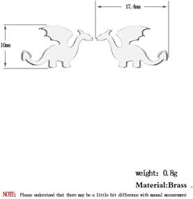 img 1 attached to 🐉 Гипоаллергенные серьги - Шикарный контур Ченгсюна дракона в простом дизайне - Абстрактные украшения