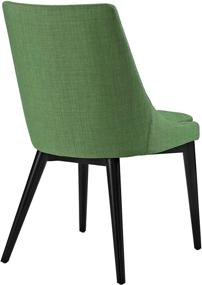 img 1 attached to Optimizely Green Fabric Upholstered Kitchen and Dining Room Chair - Modway Viscount Mid-Century Modern