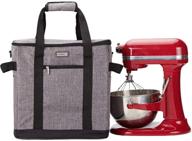 👜 protective dust carry bag for kitchenaid bowl lift stand mixer – grey, 5-8 quart logo