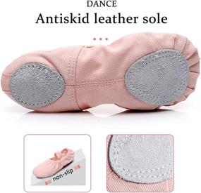 img 2 attached to 🩰 DKZSYIM Women's Ballet Dance Shoes: Split Sole Slipper for Yoga, Gymnastics, and Studio
