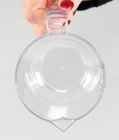 img 2 attached to 🔍 Clear Plastic Measuring Cup with Handle and Pour Spout - HOME-X Big Number (1 1/2 Cups)