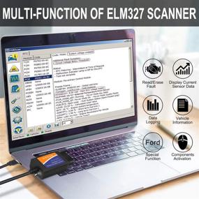 img 2 attached to 🚗 OBDMONSTER ELM327 USB FORScan OBD2 Adapter for F150 F250 Car and Light Truck, ELMconfig Scanner with MS CAN/HS CAN Switch, Windows Diagnosis - V1.5 PIC18F25K80 Chip