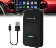 📱 drivelink wireless apple carplay adapter for iphone - compatible with factory wired carplay - 2017-2021 cars model - cplay2air - convert wired to wireless carplay - type c plug & play - black logo