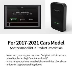 img 2 attached to 📱 DriveLink Wireless Apple Carplay Adapter for iPhone - Compatible with Factory Wired Carplay - 2017-2021 Cars Model - Cplay2air - Convert Wired to Wireless Carplay - Type C Plug & Play - Black