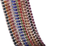 💎 kaoyoo 12 yards crystal rhinestone chain trim: a sparkling diy essential for sewing, crafts & decorations (1 yard each, ss06/2.0mm/0.08") logo