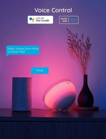 img 1 attached to 🌈 Govee Ambient Light: WiFi & Bluetooth LED Table Lamp for Bedroom, Living Room, and Gaming - Smart, Portable, and Rechargeable with Alexa and Google Assistant Compatibility