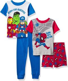 img 4 attached to 🕷️ Marvel Spiderman Cotton Pajamas for Boys | Sleepwear & Robes for Kids