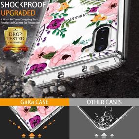 img 2 attached to 🌸 Stylish Small Flowers GiiKa Galaxy Note 10 Case - Heavy Duty Shockproof Protection for Women and Girls