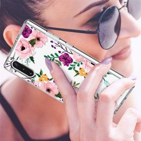 img 3 attached to 🌸 Stylish Small Flowers GiiKa Galaxy Note 10 Case - Heavy Duty Shockproof Protection for Women and Girls