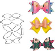 🎀 premium bow tie metal die cuts for diy scrapbooking: christmas bowtie hair bow cutting dies to emboss paper, leather, and card making (3 sets) logo