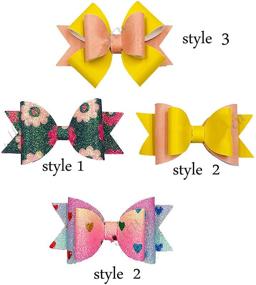 img 3 attached to 🎀 Premium Bow Tie Metal Die Cuts for DIY Scrapbooking: Christmas Bowtie Hair Bow Cutting Dies to Emboss Paper, Leather, and Card Making (3 Sets)