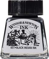 🖤 winsor & newton 14 мл флакон чёрной индийской черни для рисования. логотип