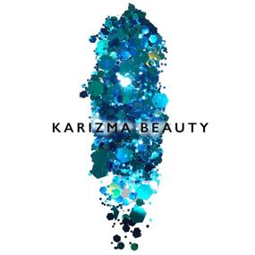 img 3 attached to Mermaid Chunky Glitter: 30g Jar by KARIZMA BEAUTY - For Festival Ready Face, Body, Hair, and Nails