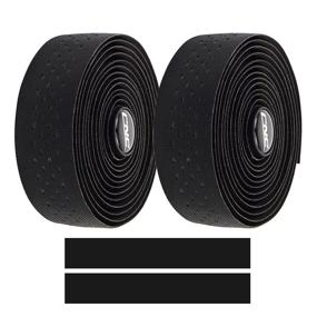 img 4 attached to 🔌 CNC Bike Handlebar Tape: Premium Bar Wraps for Mountain and Road Bicycles - 2 Pieces, Black