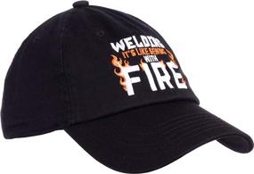 img 3 attached to 🔥 Welding Hat Black - Funny Welder Repairman Baseball Dad Hat for Men and Women - Ann Arbor T-shirt Co.