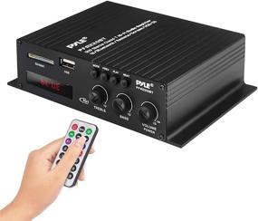 img 4 attached to 🔊 Pyle PFA220BT Class-T Bluetooth Power Audio Amplifier - Mini Dual Channel Stereo Receiver Box with USB, RCA, and 12V Adapter - 120W for Subwoofer Speaker, Home Theater, PA System, and Studio Use