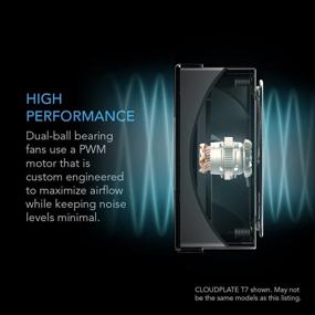 img 1 attached to 🌬️ AC Infinity CLOUDPLATE T7-N 2U Rack Mount Fan Panel: Optimal Intake Airflow for AV, Home Theater, Network 19” Racks Cooling