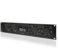 🌬️ ac infinity cloudplate t7-n 2u rack mount fan panel: optimal intake airflow for av, home theater, network 19” racks cooling logo