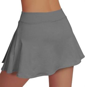 img 1 attached to 🌈 Rainbow Tree Women's Golf Skirt Tennis Skort with Side Inner Pockets - Perfect for Indoor Exercise, Runs Large