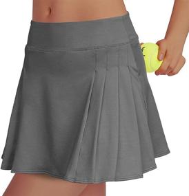 img 2 attached to 🌈 Rainbow Tree Women's Golf Skirt Tennis Skort with Side Inner Pockets - Perfect for Indoor Exercise, Runs Large