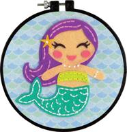 engaging dimensions learn-a-craft felt applique kit for kids: create your own mermaid masterpiece logo