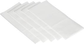 img 3 attached to 👰 Convenient JEBBLAS Disposable Cloth-Like Napkins with Built-in Flatware Pocket - Ideal for Wedding Receptions and Events - Linen Feel White Napkins - Prefolded for Silverware - Pack of 50