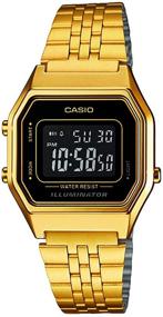 img 4 attached to 🕰️ Casio Women's LA680WGA-1B Gold Metal Quartz Watch