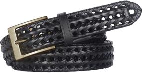 img 3 attached to Belt Lavemi Leather Braided 35 2828 2 Men's Accessories for Belts