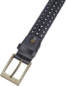 img 1 attached to Belt Lavemi Leather Braided 35 2828 2 Men's Accessories for Belts