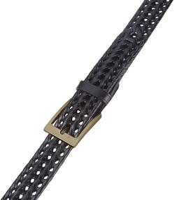 img 2 attached to Belt Lavemi Leather Braided 35 2828 2 Men's Accessories for Belts