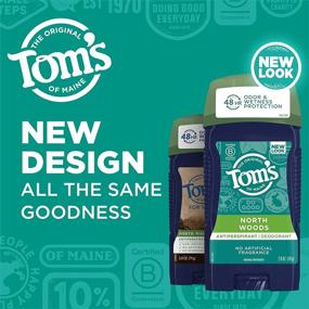 img 3 attached to 🌲 Tom's of Maine Men's Antiperspirant Deodorant, North Woods, 2.8 oz. 3-Pack (Packaging May Vary)